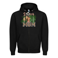 Black soccer mom Zipper Hoodie - NancyCooperArtShop