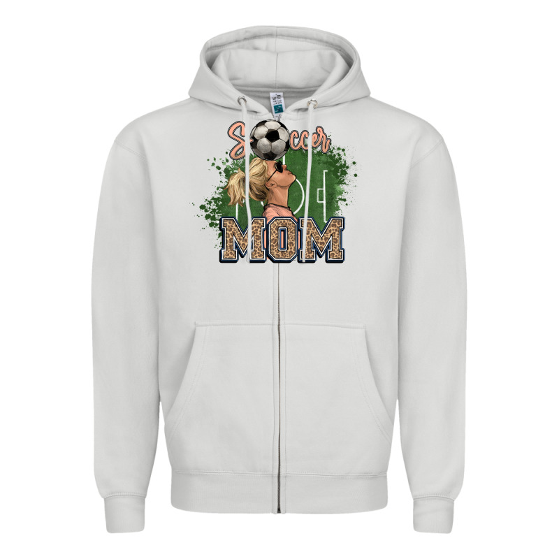 Soccer Mom Zipper Hoodie by NancyCooperArtShop | Teevron