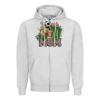 Dove Grey soccer mom Zipper Hoodie - NancyCooperArtShop