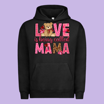 Love Is Being Called Mama Valentine's Day Urban Hoodie Designed By Howdyjamesfarm