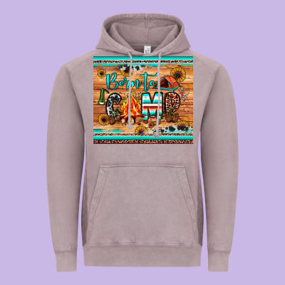 Born To Camp Vintage Hoodie Designed By Jahusdesignshop