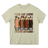 Mossy teach love inspire motivation lead encourage Heavy Core Tee - Zillion Design Studio