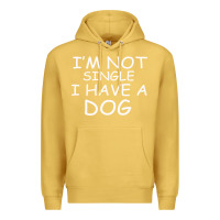 Antique Gold I m Not SIngle I Have a Dog Premium Hoodie - Bettercallsaul