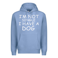 Colony Blue I m Not SIngle I Have a Dog Premium Hoodie - Bettercallsaul