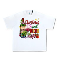 White Christmas and wine Urban Heavy Tee - AdoDesignShop