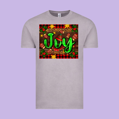 Joy With Gloves For Christmas Vintage Tee Designed By Adodesignshop