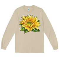 Mushroom starburst greenburst sunflower Long Sleeve Tee - LillyAllenDesigns
