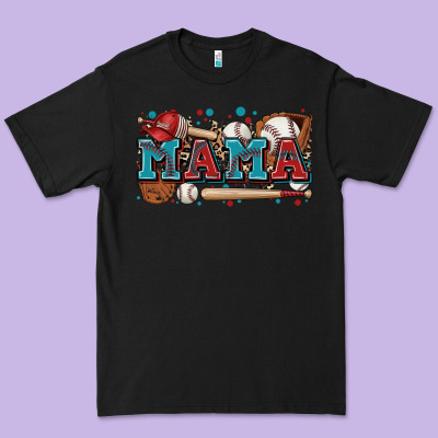 Mama Baseball Premium Tee Designed By Zillion Design Studio