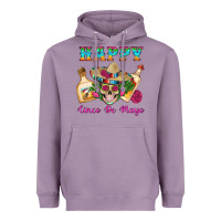 Lavender Happy Cinco De Mayo Mexican Skull Tequila Bottle Roses Cactus Heavyweight Hoodie - Artiststas