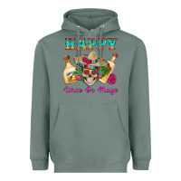 Sage Happy Cinco De Mayo Mexican Skull Tequila Bottle Roses Cactus Heavyweight Hoodie - Artiststas