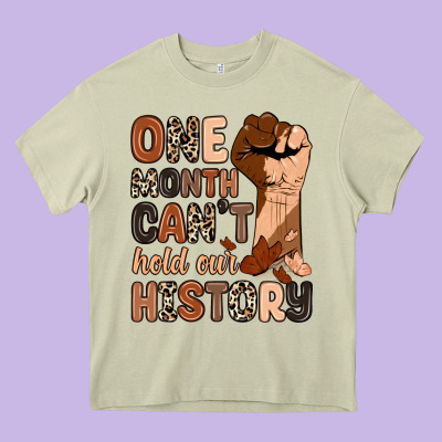 One Month Can't Hold Our History Heavy Core Tee Designed By Zillion Design Studio