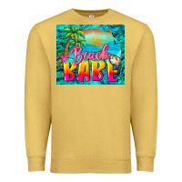 Antique Gold beach babe Premium Sweatshirt - BarkalooDesign