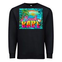 Black beach babe Premium Sweatshirt - BarkalooDesign