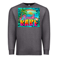 Charcoal Heather beach babe Premium Sweatshirt - BarkalooDesign