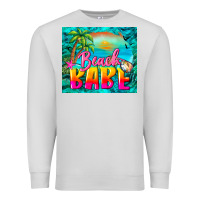 Dove Grey beach babe Premium Sweatshirt - BarkalooDesign