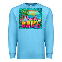 Ocean Blue beach babe Premium Sweatshirt - BarkalooDesign