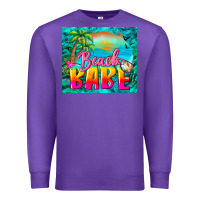 Purple beach babe Premium Sweatshirt - BarkalooDesign
