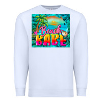 White beach babe Premium Sweatshirt - BarkalooDesign