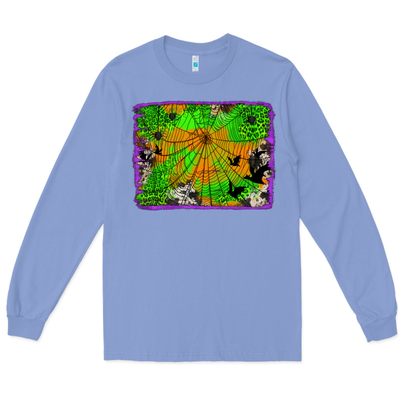 Leopard Cowhide Halloween Background Long Sleeve Tee by Jasminsmagicworld | Teevron