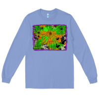 Colony Blue leopard cowhide halloween background Long Sleeve Tee - Jasminsmagicworld