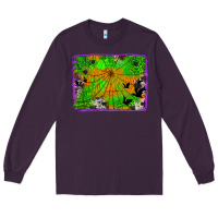 Plum leopard cowhide halloween background Long Sleeve Tee - Jasminsmagicworld