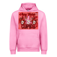 Fuchsia Pink Hey there Cupids with gnomies tumbler Urban Hoodie - HowdyJamesFarm