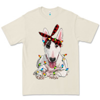 Bone bull terrier with christmas lights Premium Tee - RanaPortraitStore