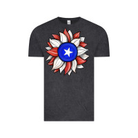 Vintage Black sunflower puerto rico flag Vintage Tee - JahusDesignShop