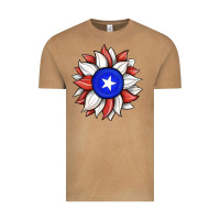 Vintage Camel sunflower puerto rico flag Vintage Tee - JahusDesignShop