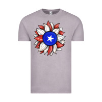 Vintage Zinc sunflower puerto rico flag Vintage Tee - JahusDesignShop