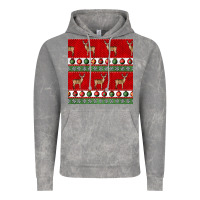 Cloud Rock christmas deer and ornaments seamless pattern Vintage Hoodie - BundleAndBundleShop