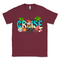 Burgundy Cruise Life Classic Tee - CowhideDigitalArt