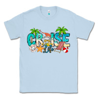 Dusty Blue Cruise Life Classic Tee - CowhideDigitalArt