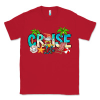 Red Cruise Life Classic Tee - CowhideDigitalArt