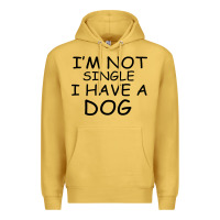 Antique Gold I m Not Single I Have A Dog Premium Hoodie - Bettercallsaul