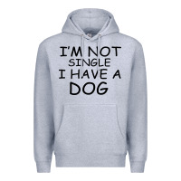Heather Grey I m Not Single I Have A Dog Premium Hoodie - Bettercallsaul