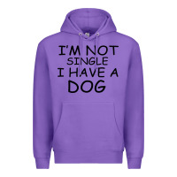 Purple I m Not Single I Have A Dog Premium Hoodie - Bettercallsaul