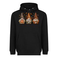 Black fall gnomes Heavyweight Hoodie - SublimationCraftShop