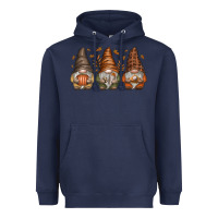 Navy fall gnomes Heavyweight Hoodie - SublimationCraftShop