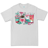 Dove Grey nurse coffee cups Premium Tee - texasbilliewilder