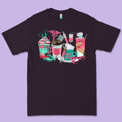 Nurse Coffee Cups Premium Tee Designed By Texasbilliewilder