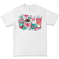 White nurse coffee cups Premium Tee - texasbilliewilder