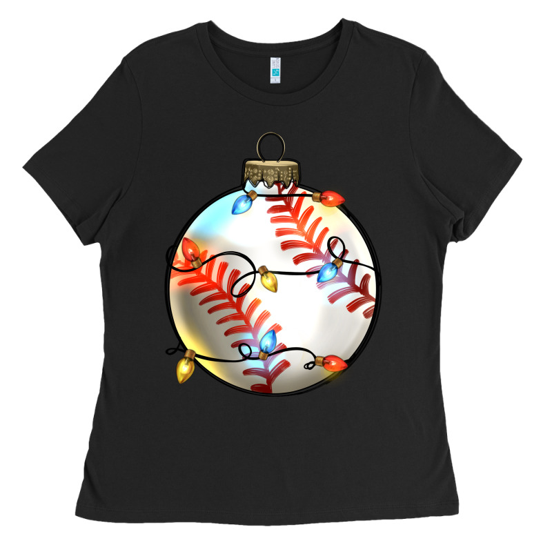 Christmas  Baseball Ladies Tee by Zillion Design Studio | Teevron