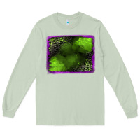 Matcha leopard halloween background Long Sleeve Tee - Jasminsmagicworld