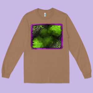 Leopard Halloween Background Long Sleeve Tee Designed By Jasminsmagicworld