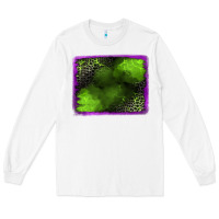 White leopard halloween background Long Sleeve Tee - Jasminsmagicworld