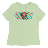 Matcha cow floral Ladies Tee - JahusDesignShop