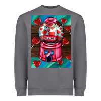 Storm candy machine  with heart candies  air Heavyweight Sweatshirt - AdoDesignShop