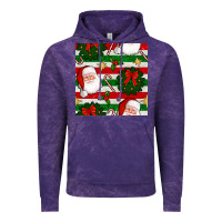 Cloud Purple christmas  santa clause and ornaments seamless  pattern Vintage Hoodie - BundleAndBundleShop