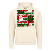 Vintage Artic christmas  santa clause and ornaments seamless  pattern Vintage Hoodie - BundleAndBundleShop